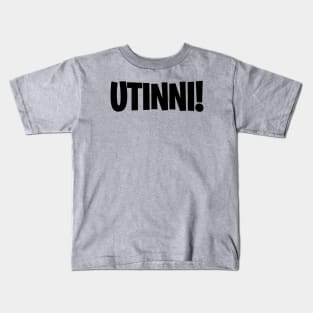 Utinni! (Black) Kids T-Shirt